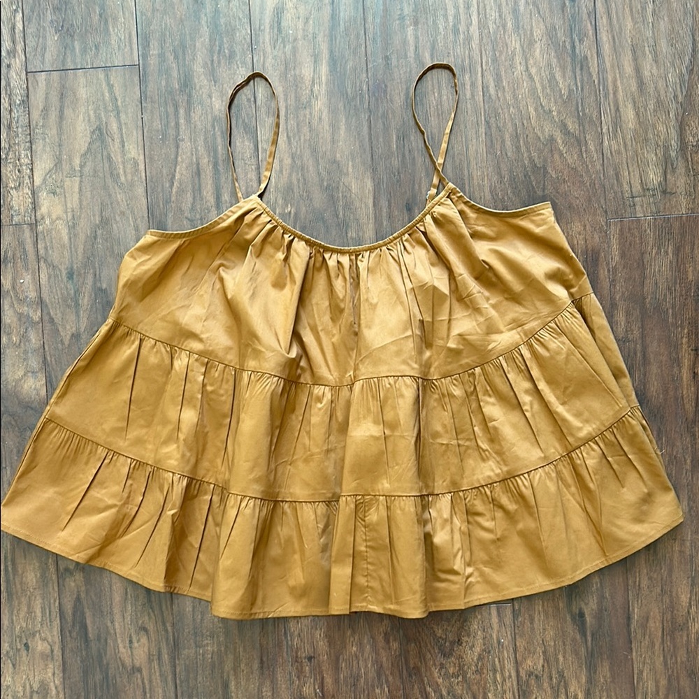 Express Tan Relaxed Tiered Camisole